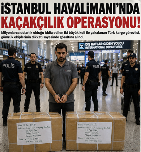 İstanbul Havalimanı'ndaki iddia edilen operasyonu anlatan sağlanmış Türkçe vaka grafiği